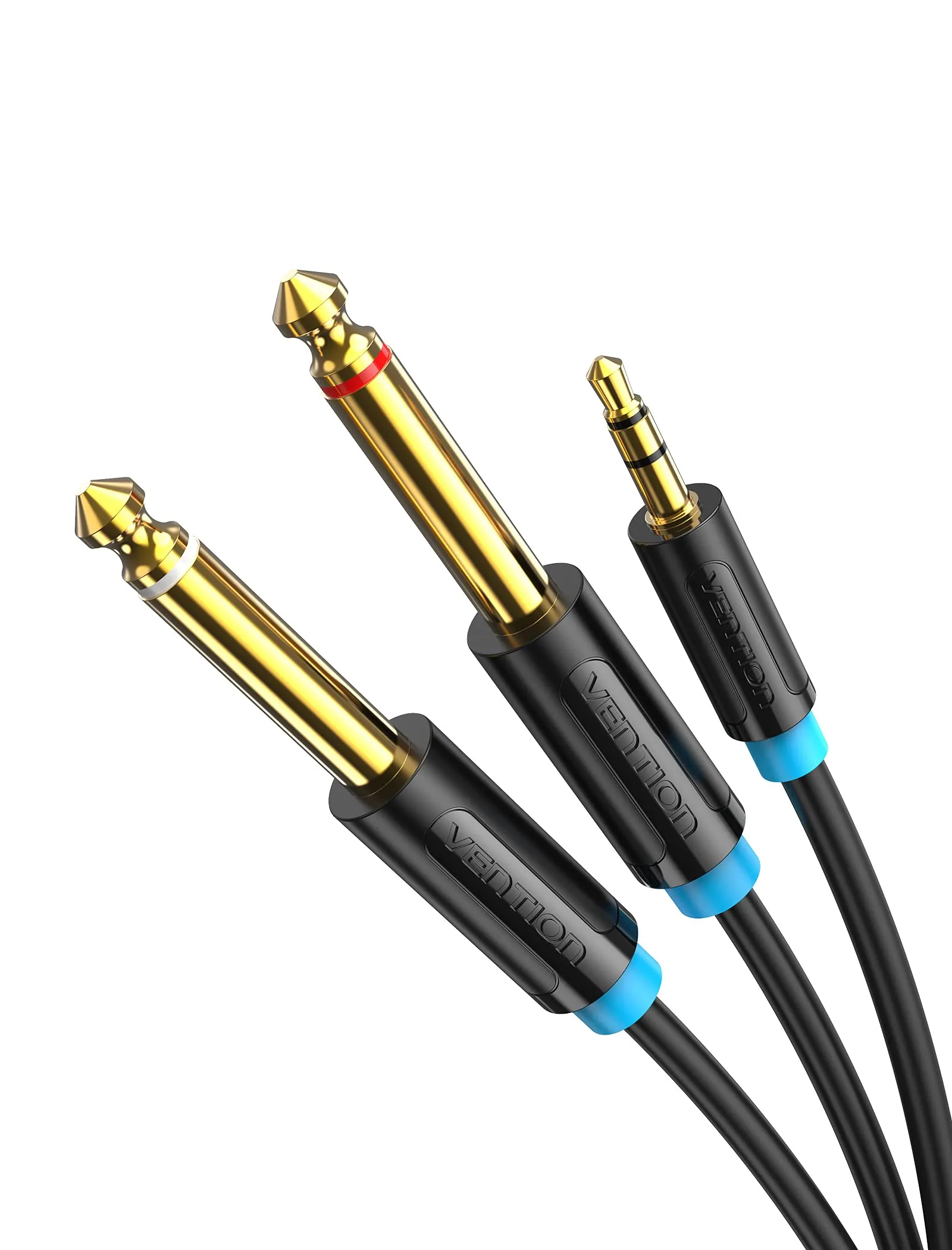 VENTION 3.5mm to Dual 6.35mm Mono Audio Jack Cable, 0.5m - immagine 1