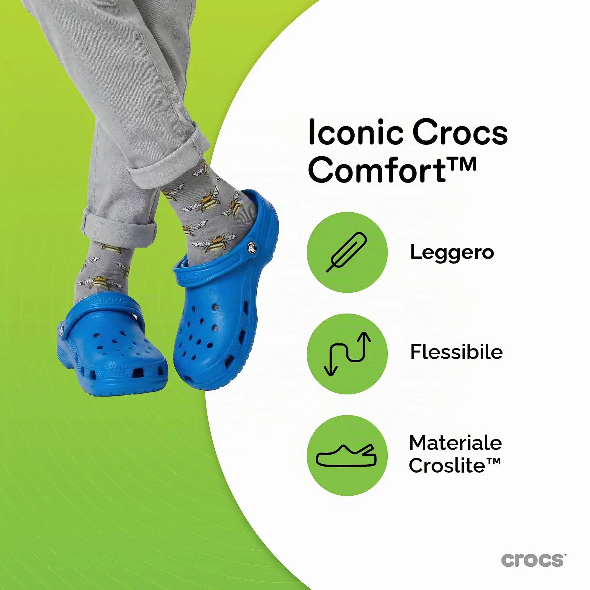 Crocs Classic Clog Blue Bolt 46-47 EU - immagine 9