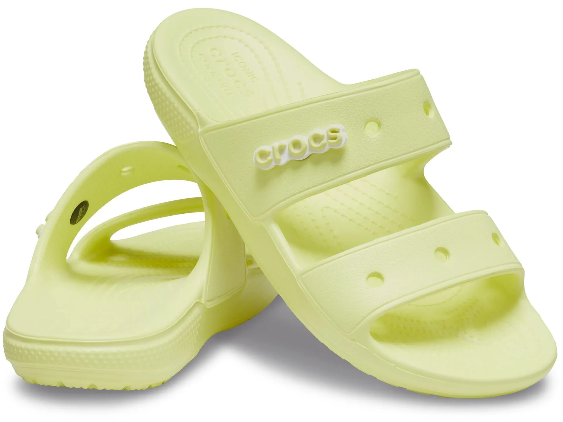 Crocs Unisex Classic Two-Strap Slide Sandals, Sulphur, 16 US - immagine 1