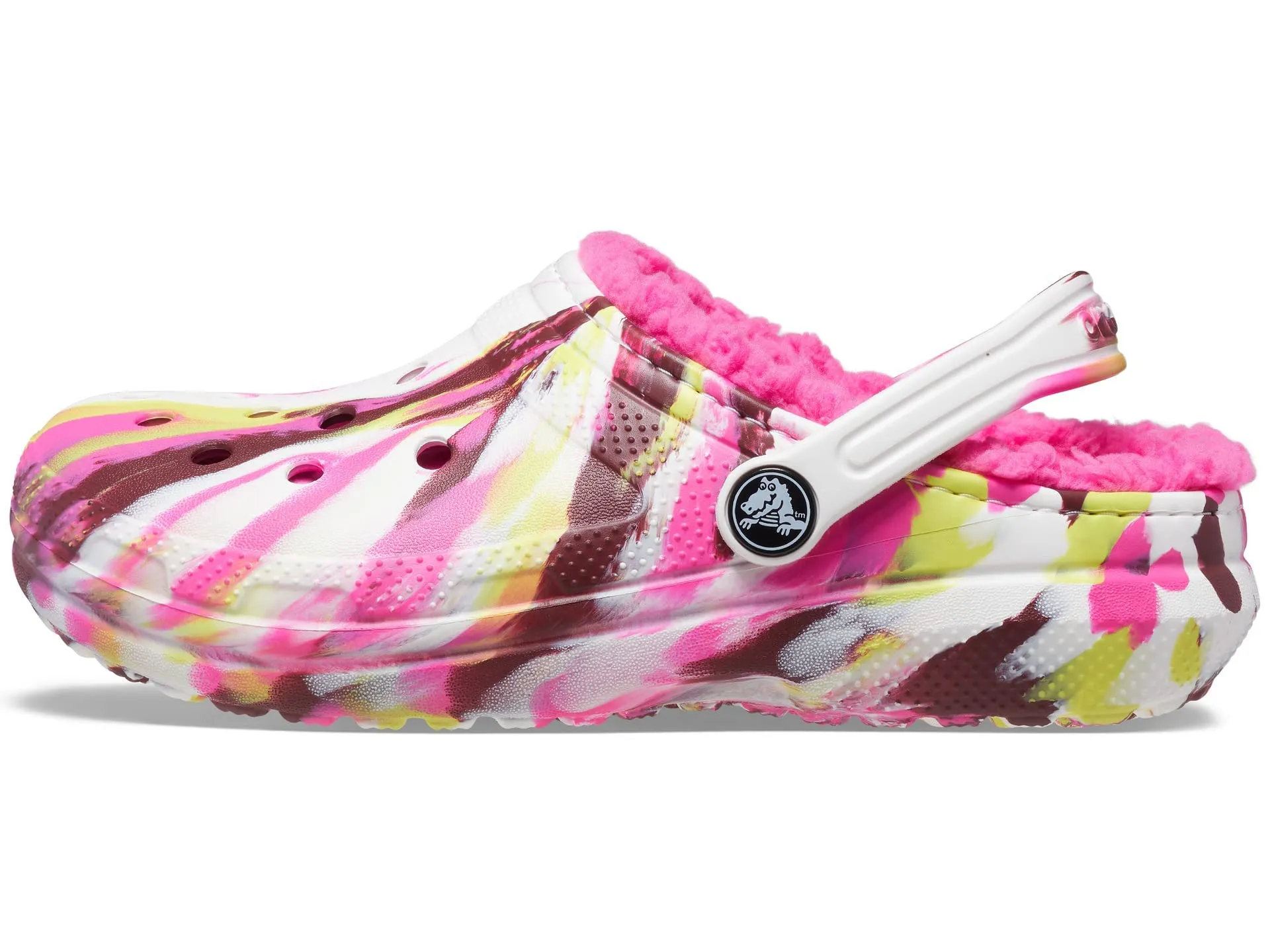 Crocs Classic Lined Marbled Clog Toddler Electric Pink/Multi 19-20 - immagine 5