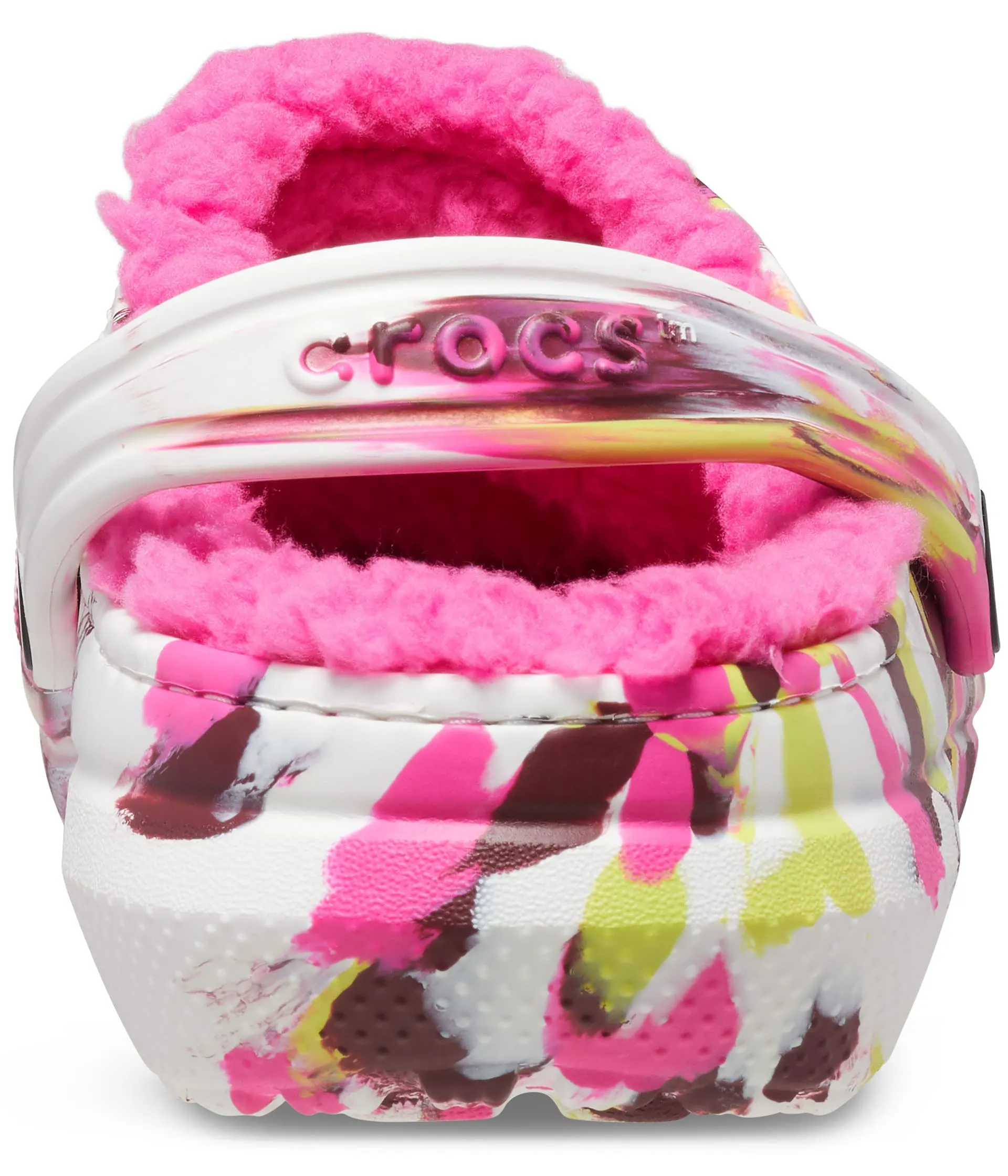 Crocs Classic Lined Marbled Clog Toddler Electric Pink/Multi 19-20 - immagine 6