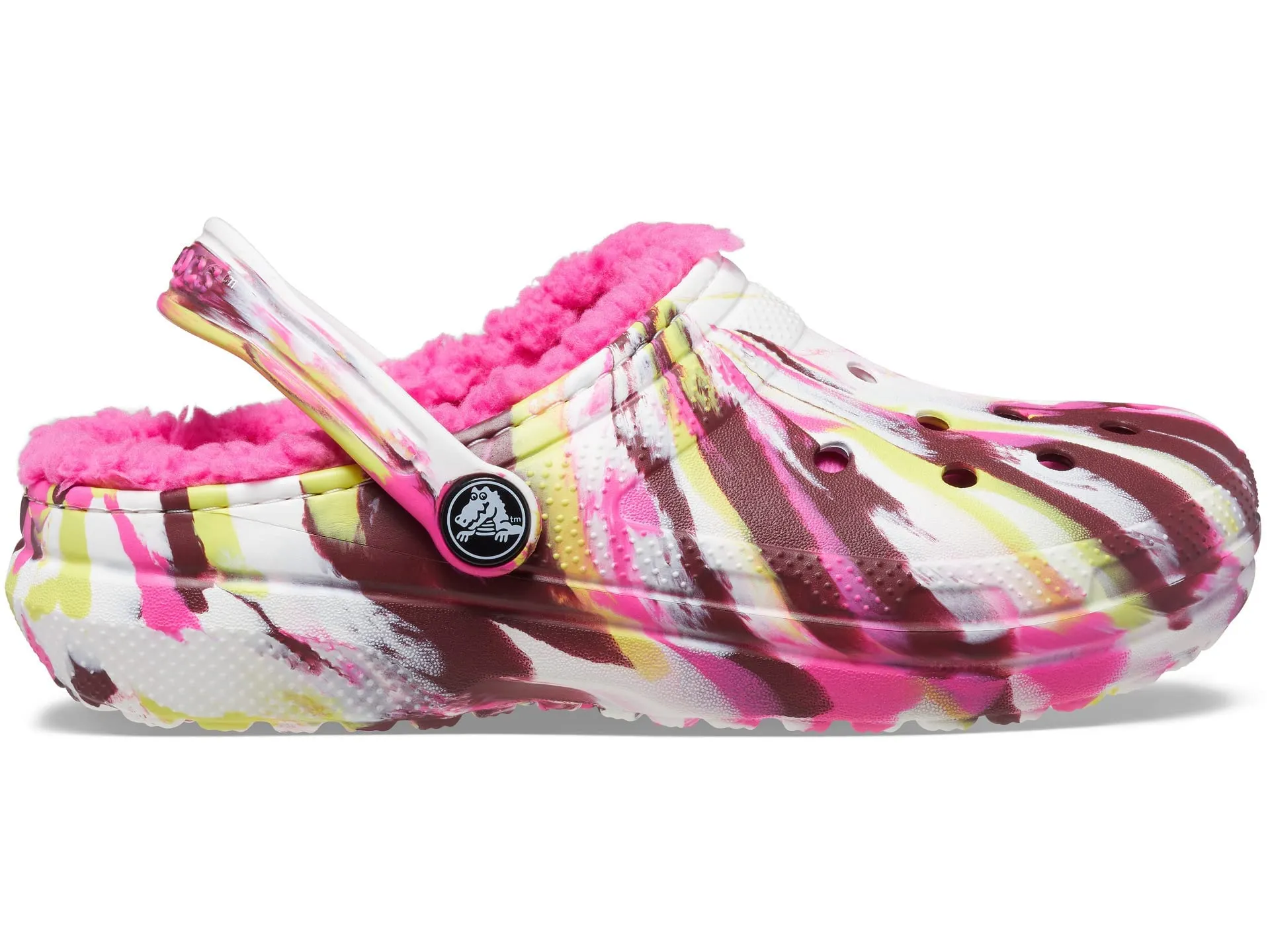 Crocs Classic Lined Marbled Clog Toddler Electric Pink/Multi 19-20 - immagine 7