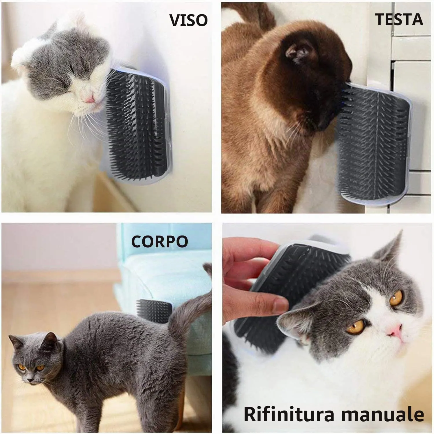 WWVVPET 3.0 Auto Toelettatore per Gatti con Erba Gatta - immagine 5
