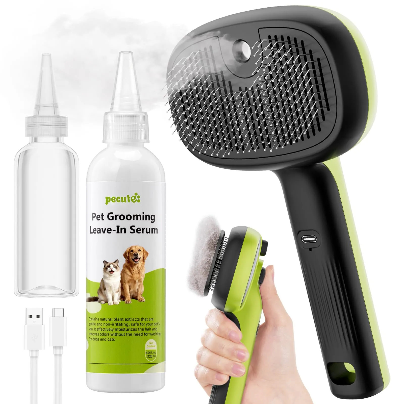 Pecute Cat Steamy Brush with 120ml Essential Oil - immagine 1
