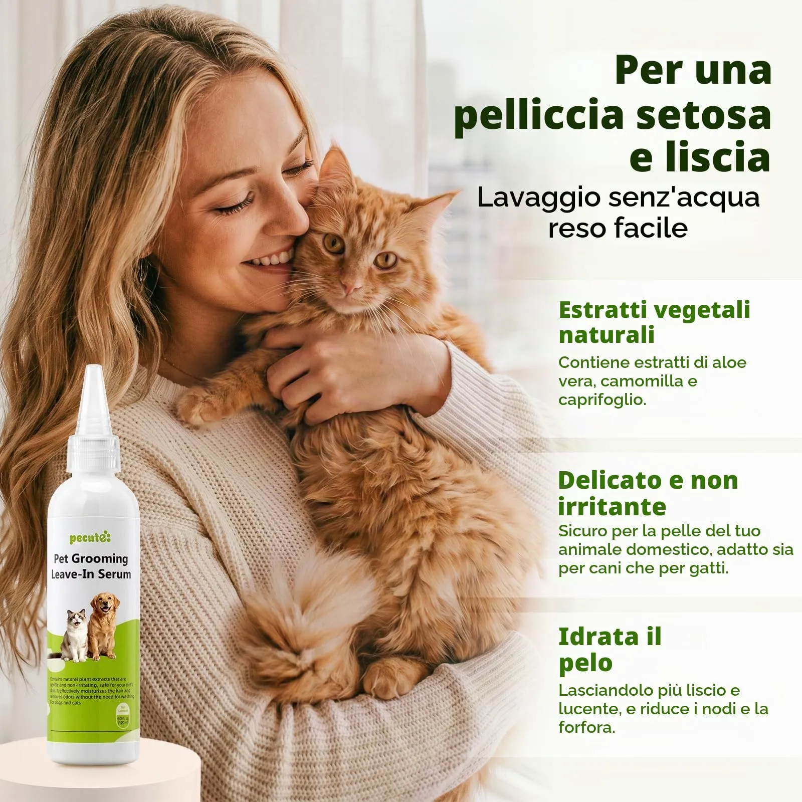 Pecute Cat Steamy Brush with 120ml Essential Oil - immagine 2