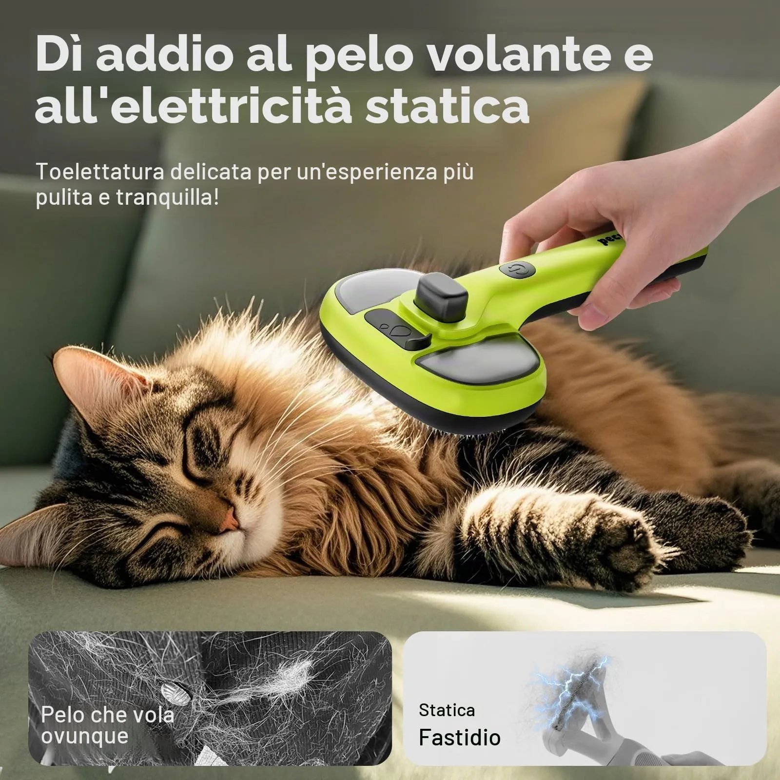 Pecute Cat Steamy Brush with 120ml Essential Oil - immagine 4
