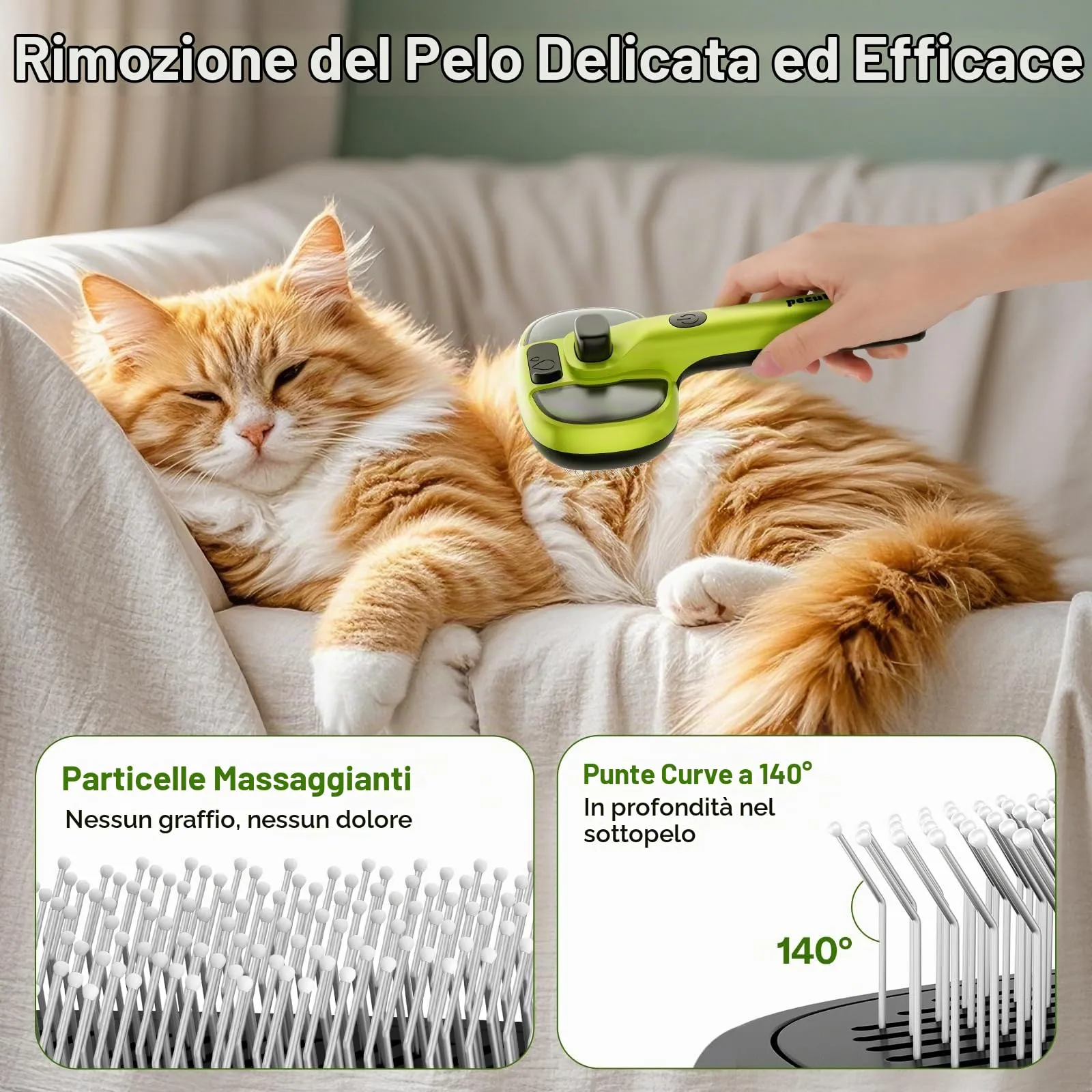 Pecute Cat Steamy Brush with 120ml Essential Oil - immagine 6