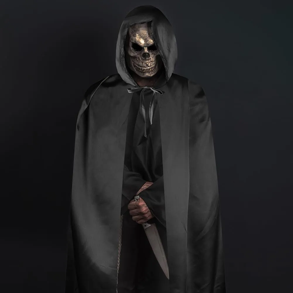 AUYAO Costume da Mago Set di 4 Pezzi con Mantello, Occhiali, Cravatta e Bacchetta Magica per Bambini e Adulti - immagine 5