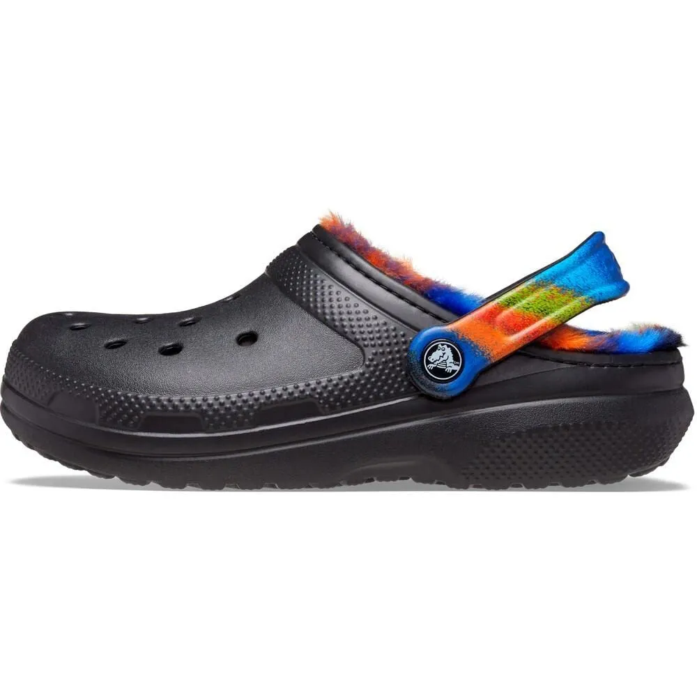 Crocs Zoccoli Classici Foderati per Bambini, Nero/Multicolore, 4 Toddler - immagine 4