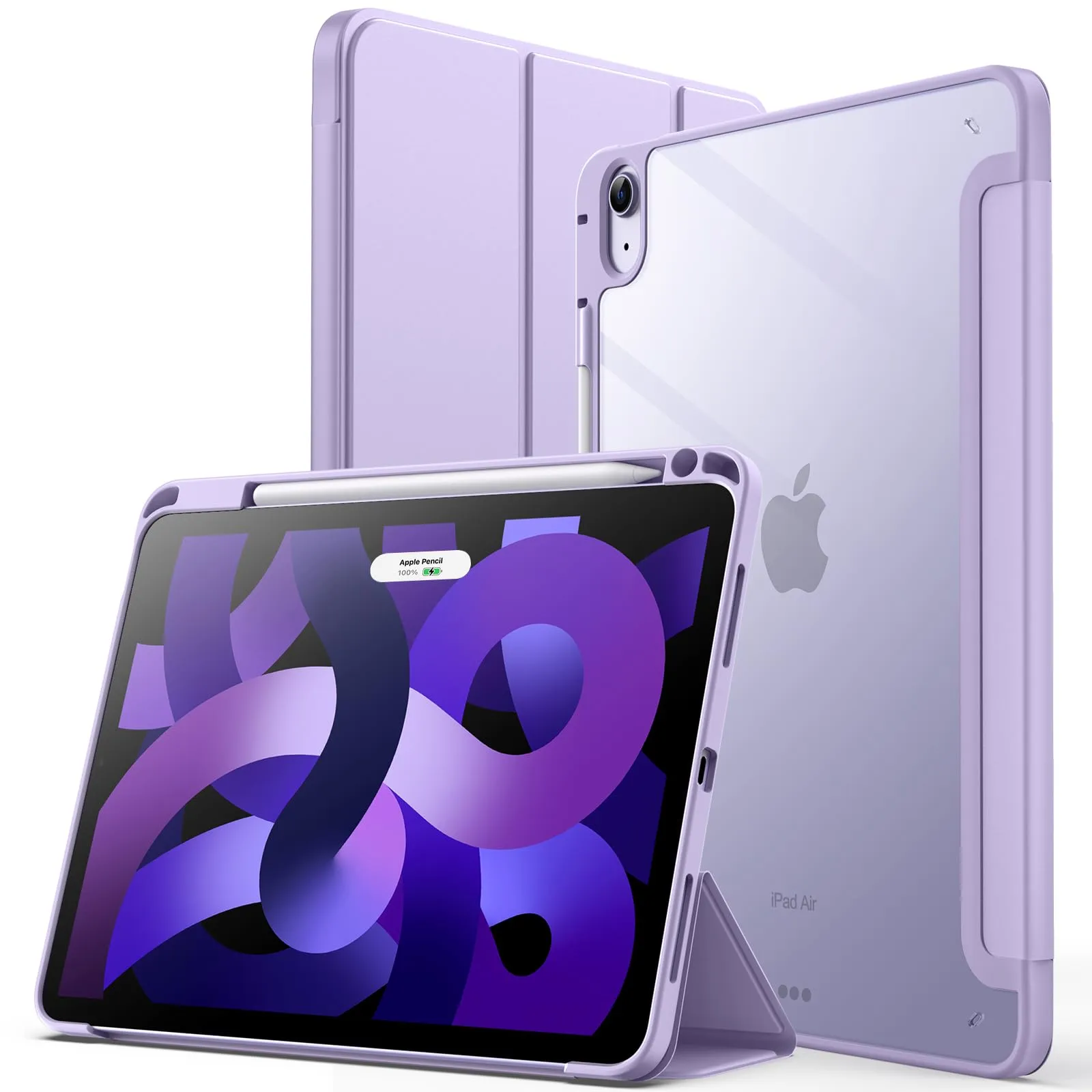 JETech Custodia per iPad Air 11" M4/M3/M2 & Air 5/4, Viola Chiaro - immagine 1