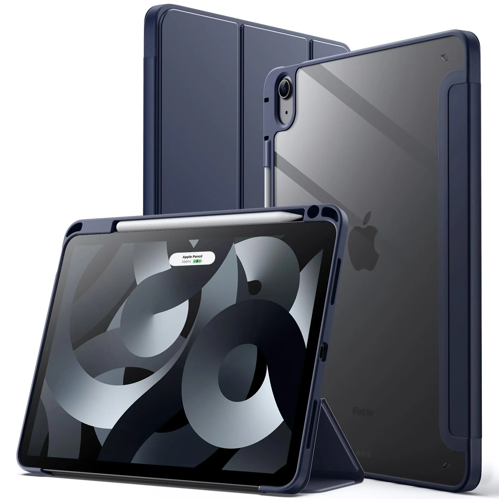 JETech Custodia per iPad Air 11" M4/M3/M2 & Air 5/4, Marino Intenso - immagine 1