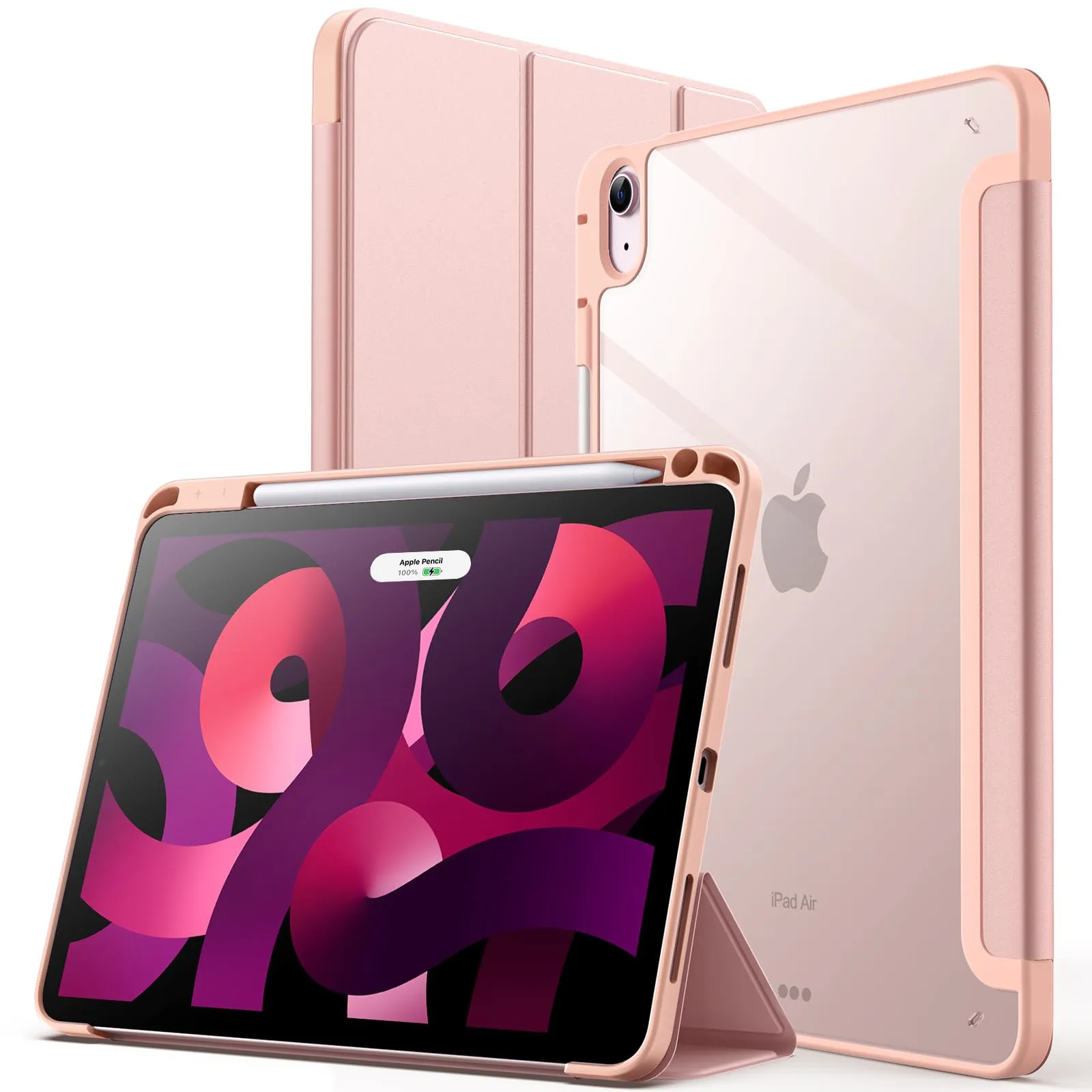 JETech Custodia per iPad Air 11" M4/M3/M2 & Air 5/4, Oro Rosa - immagine 1
