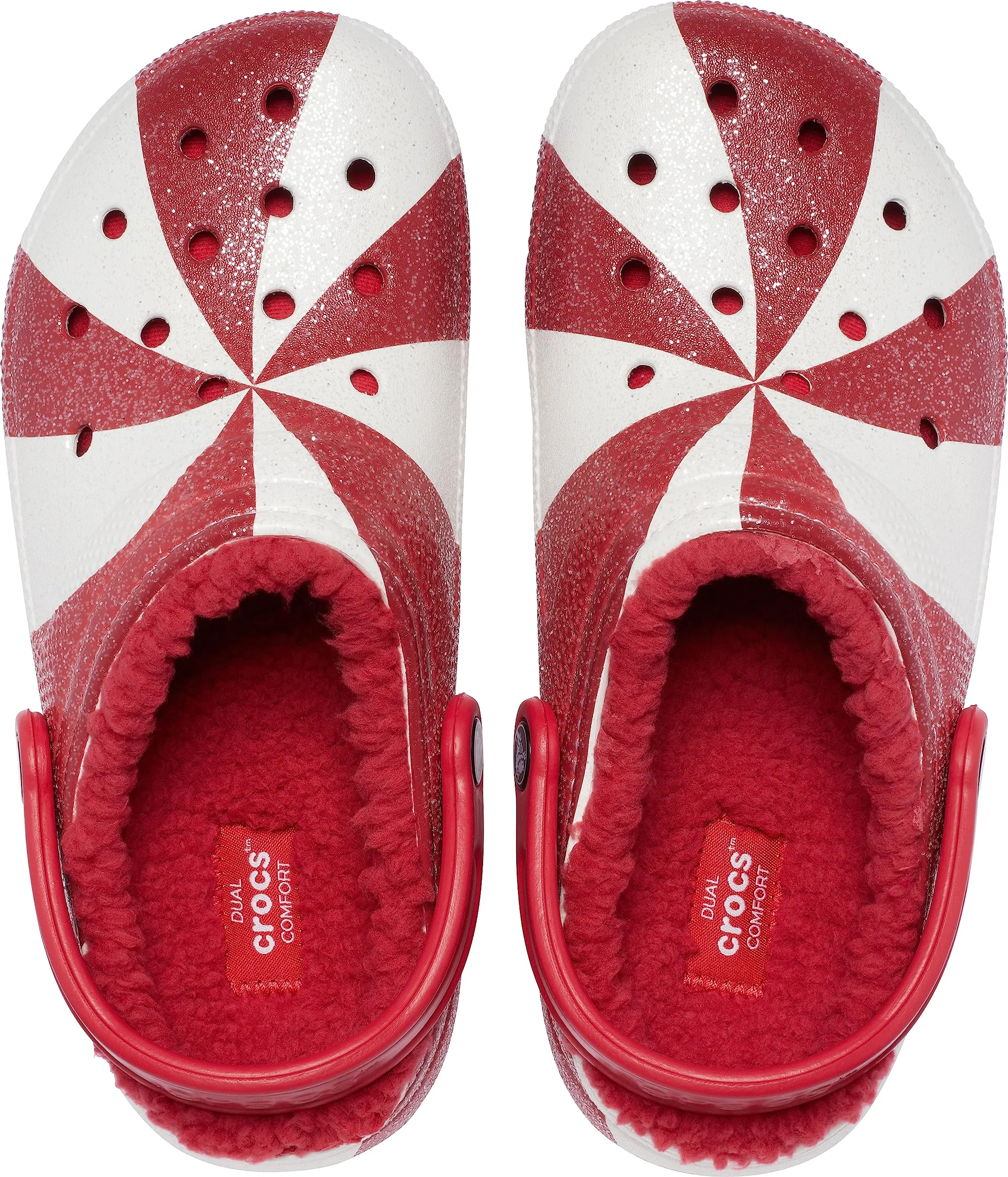 Crocs Zoccoli Foderati Classici Unisex, Bianco/Rosso - immagine 4