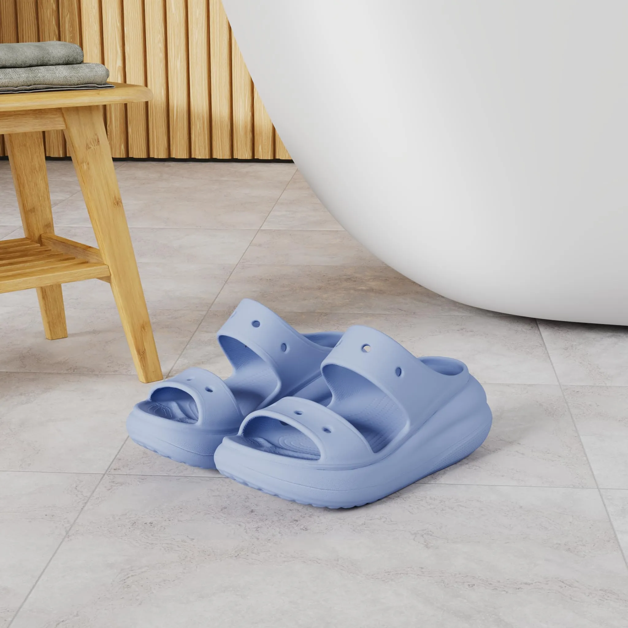 Crocs Classic Crush Sandal 207670 Moon Jelly - immagine 6