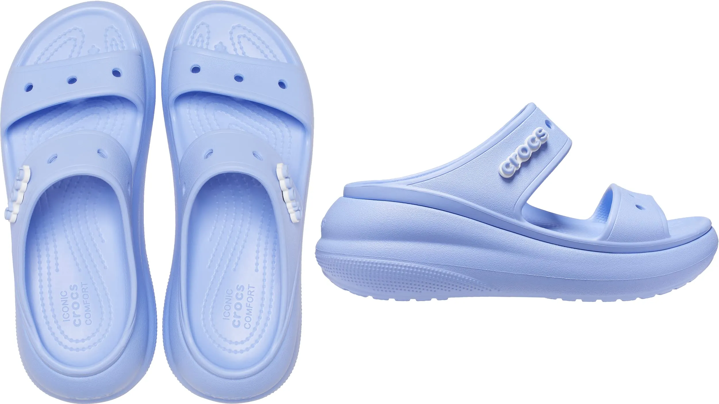 Crocs Classic Crush Sandal 207670 Moon Jelly - immagine 8