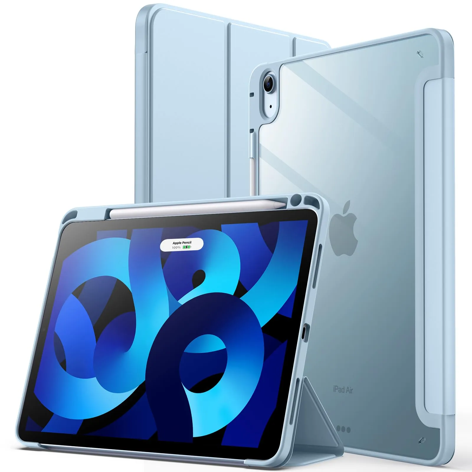 JETech Custodia per iPad Air 11" M4/M3/M2 & Air 5/4, Blu Chiaro - immagine 1