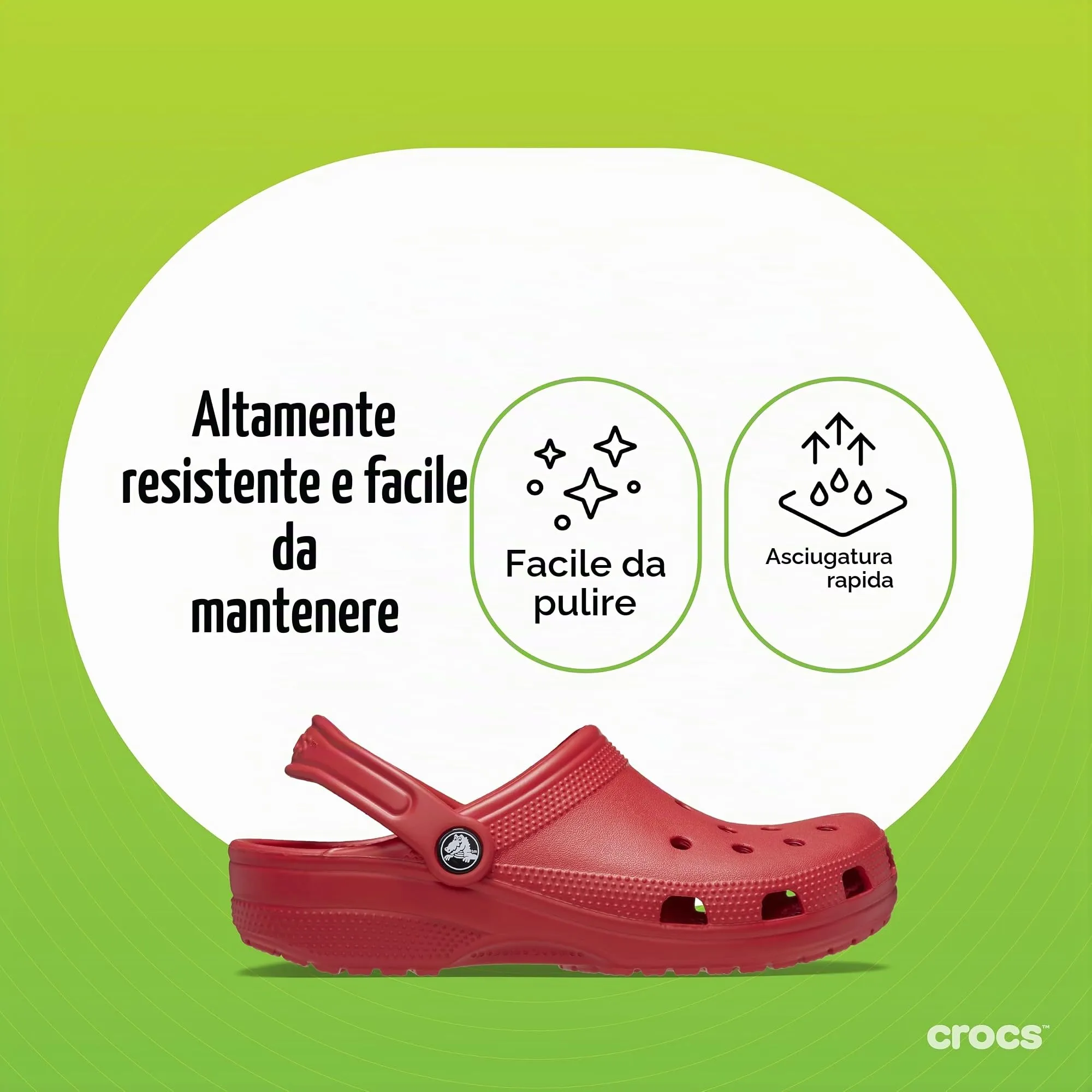 Crocs Classic Clog Varsity Red 39-40 EU - immagine 8