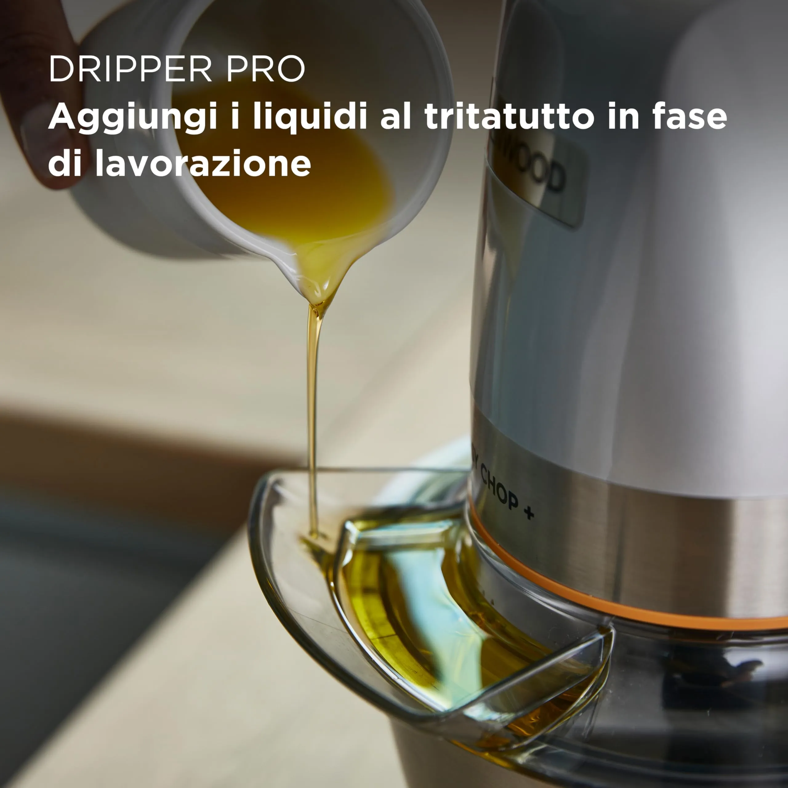 Kenwood EasyChop+ CHP62.400SI Tritatutto con Quad Blade, Ciotola in Vetro 600ml, 500W, Silver - immagine 3