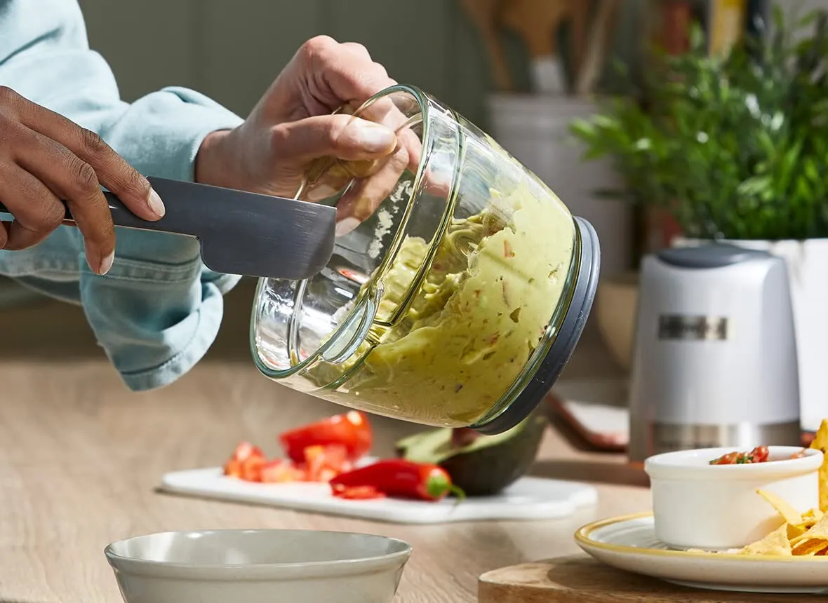 Kenwood EasyChop+ CHP62.400SI Tritatutto con Quad Blade, Ciotola in Vetro 600ml, 500W, Silver - immagine 7