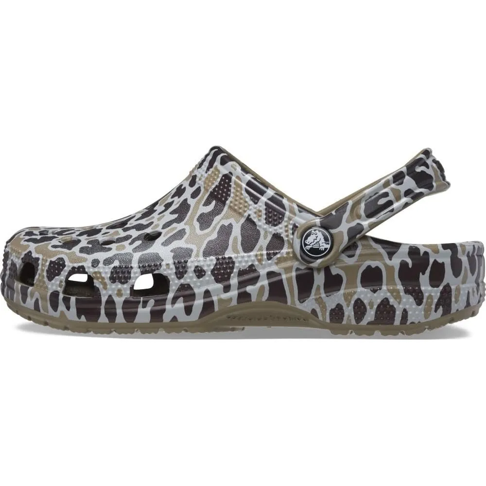 Crocs Zoccoli Classici Stampa Animalier Unisex-Adulto, Cachi/Leopardo, 35.5/37 EU - immagine 4