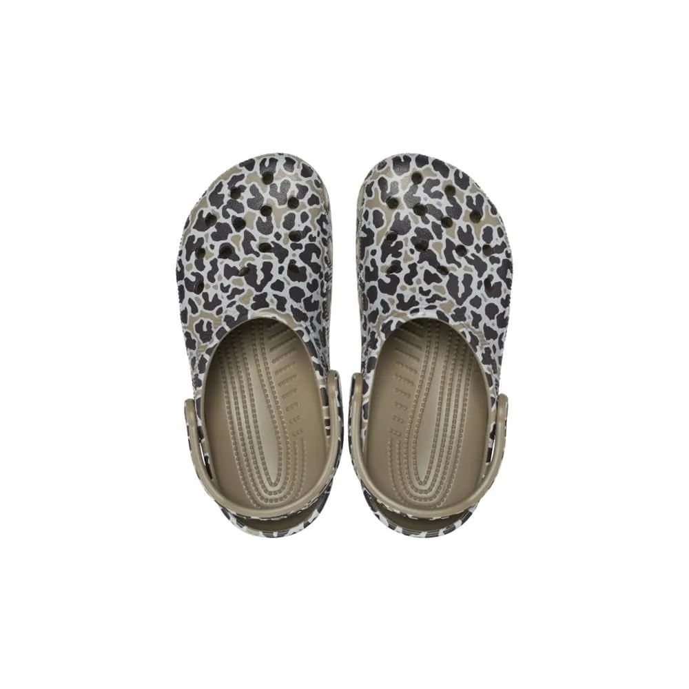 Crocs Zoccoli Classici Stampa Animalier Unisex-Adulto, Cachi/Leopardo, 35.5/37 EU - immagine 6