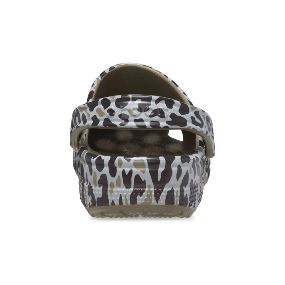 Crocs Zoccoli Classici Stampa Animalier Unisex-Adulto, Cachi/Leopardo, 35.5/37 EU - immagine 8
