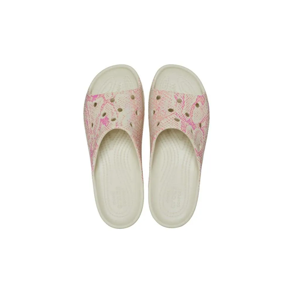 Crocs Donna Classic Platform Slide Ciabatta, Bone/Multi, 39/40 EU - immagine 6