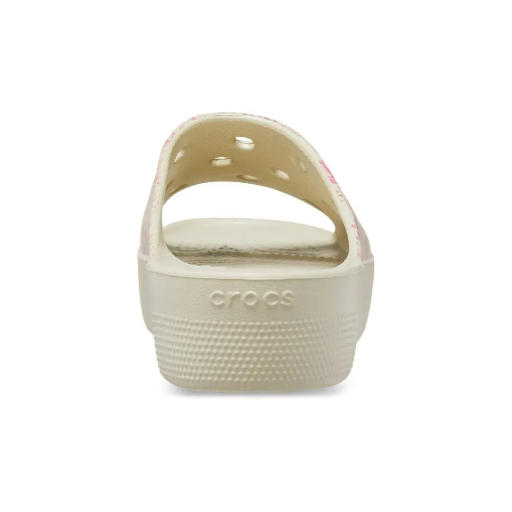 Crocs Donna Classic Platform Slide Ciabatta, Bone/Multi, 39/40 EU - immagine 7