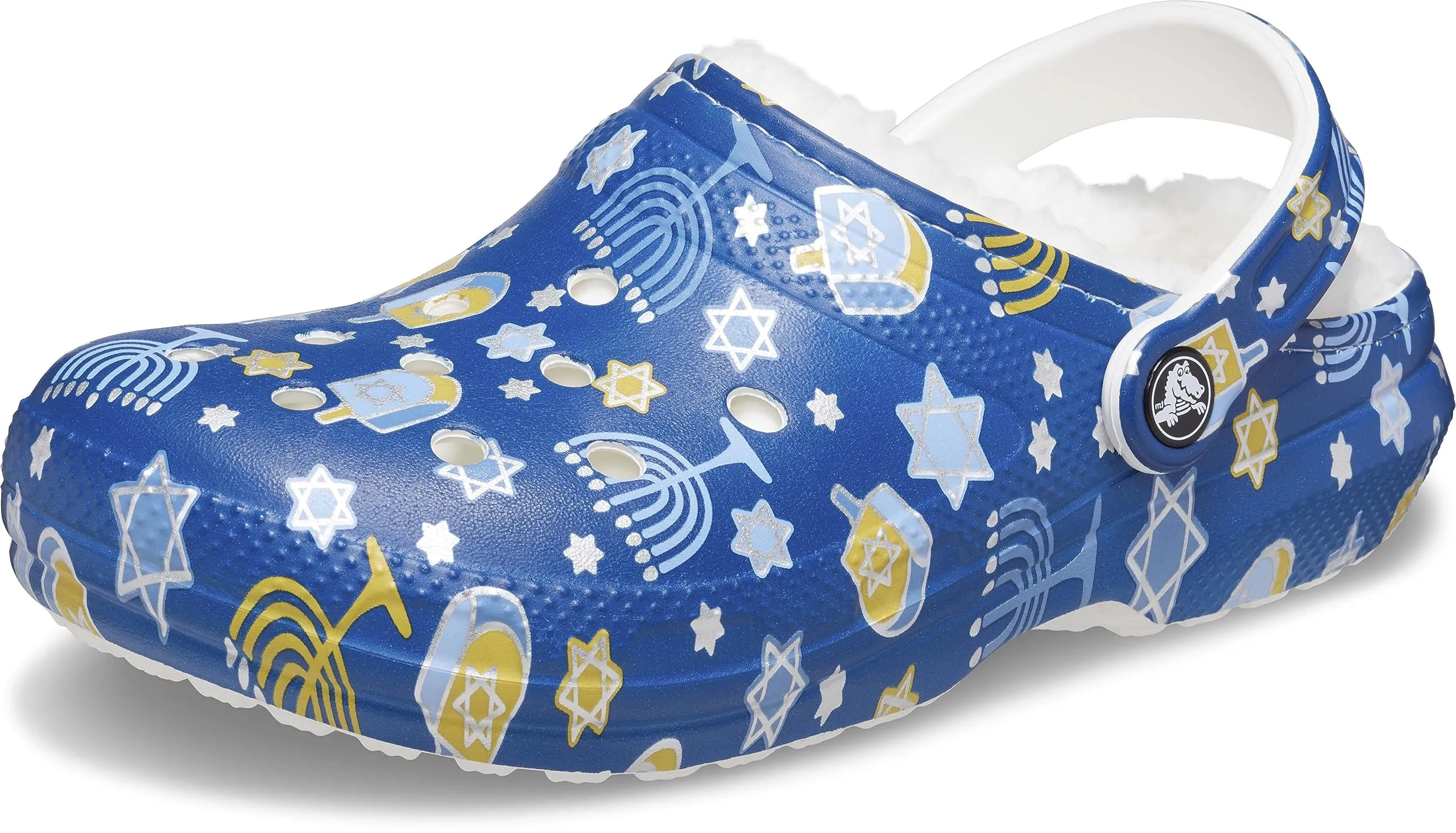 Crocs Zoccoli Adulto Unisex Modello Classico con Fodera per le Festività - Hanukkah - immagine 1