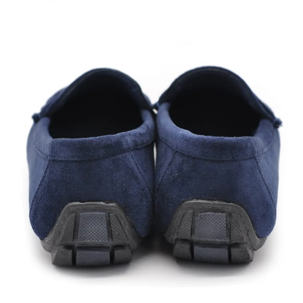 IF Mocassini Slip On Loafers Donna in Camoscio con Strass FT245 Blu N.41 - immagine 4