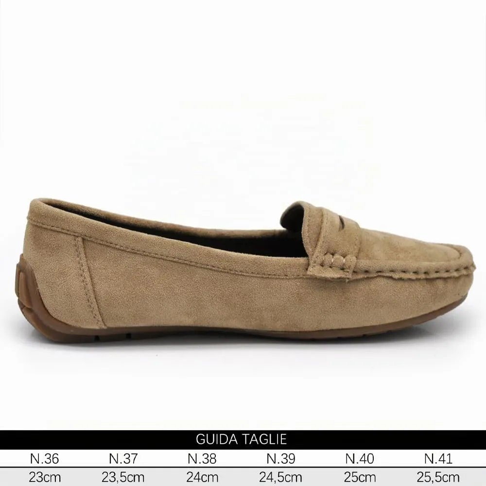 IF Mocassini Donna in Camoscio Sintetico Slip On FT245 Nero 37 - immagine 7