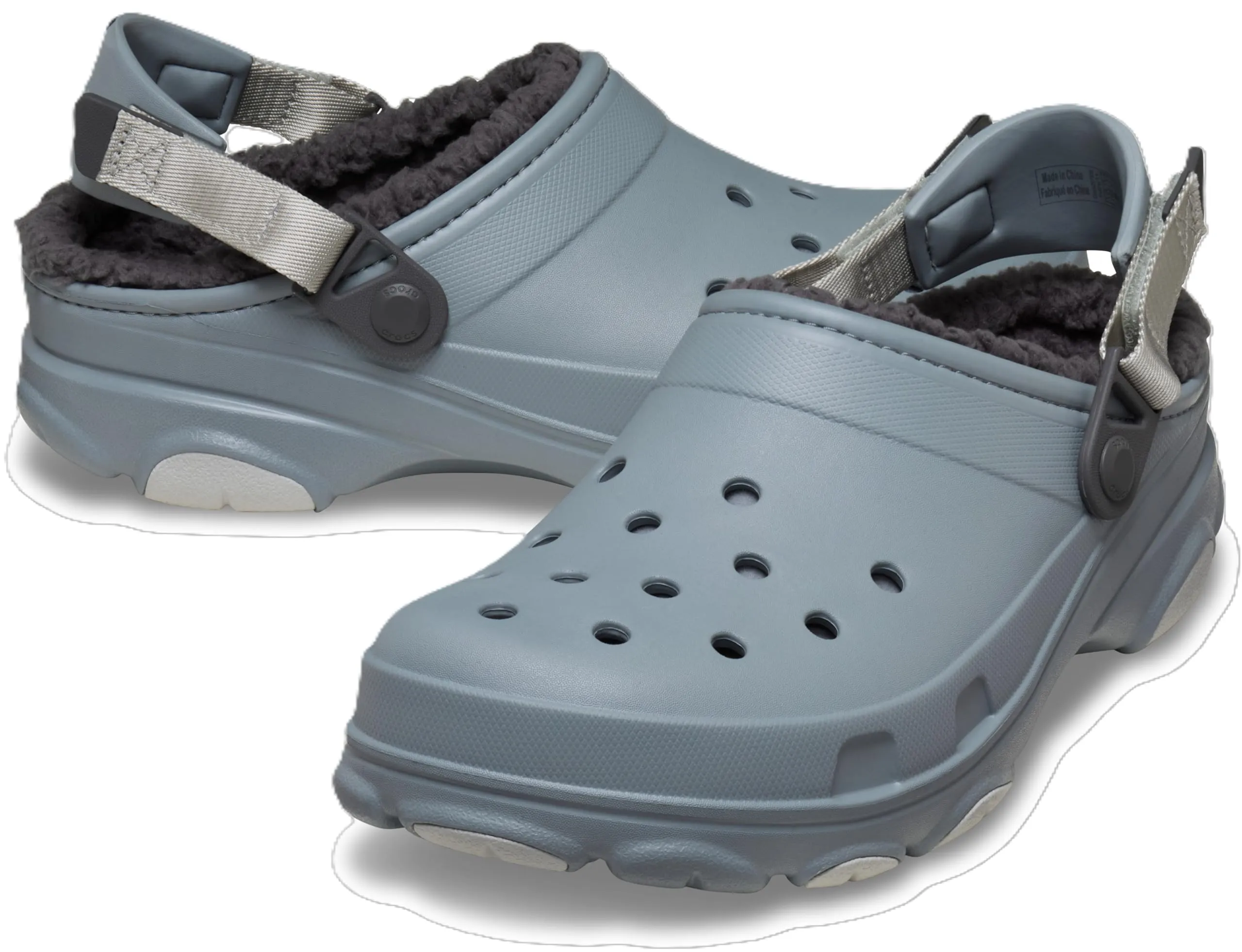 Crocs Zoccoli unisex per adulti foderati Cemento, 9 Women/7 Men - immagine 2