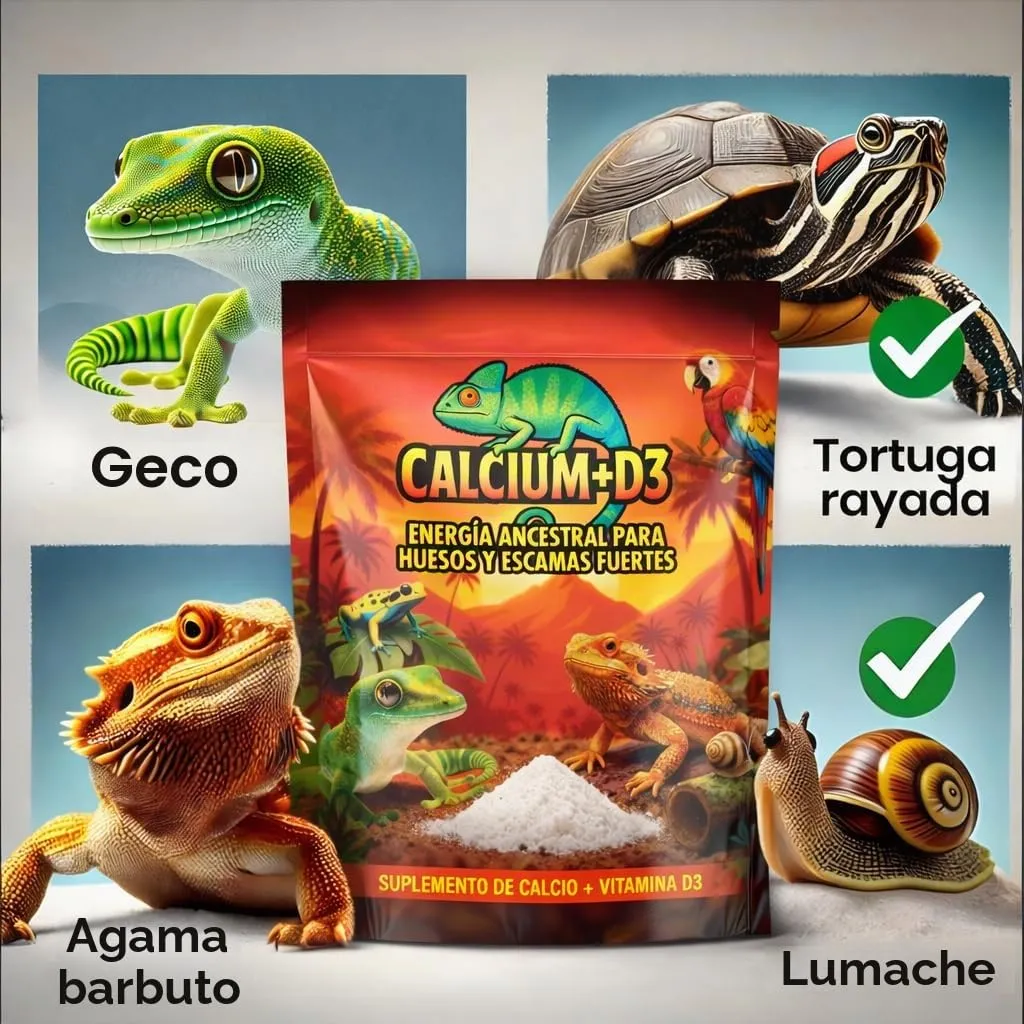 Alejandro Fuentes AF Calcio Tartaruga di Terra e Rettili con Vitamina D3, 250g - immagine 2