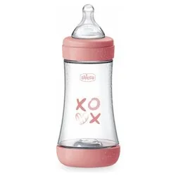 Chicco Perfect 5 Biberon Anticolica, 240 ml, Flusso Medio (2+ Mesi), Lilla - immagine 1