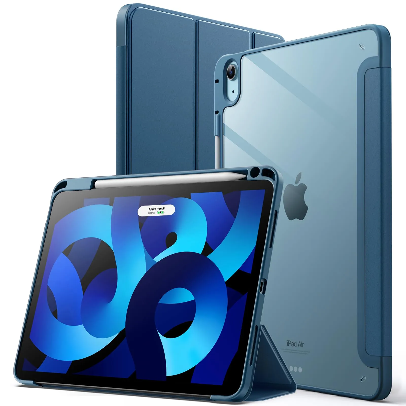 JETech Custodia per iPad Air 11" M4/M3/M2 & Air 5/4, Blu - immagine 1