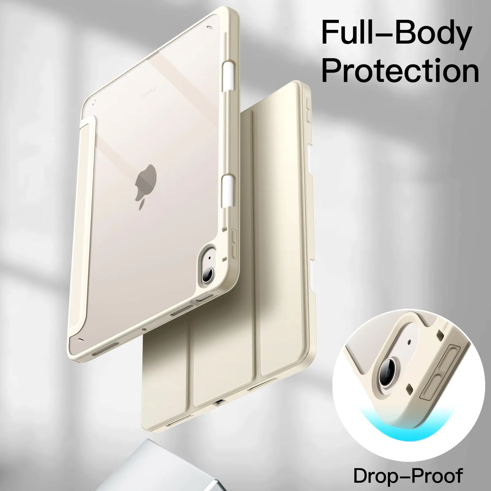 JETech Custodia per iPad Air 11" M4/M3/M2 & Air 5/4, Galassia - immagine 4