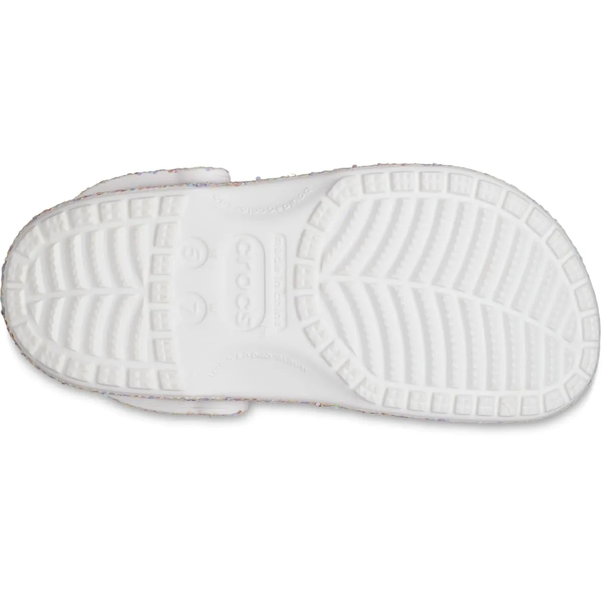 Crocs Classic Rainbow Dye Zoccoli, Bianco/Multi, 6 Donna/4 Uomo - immagine 5