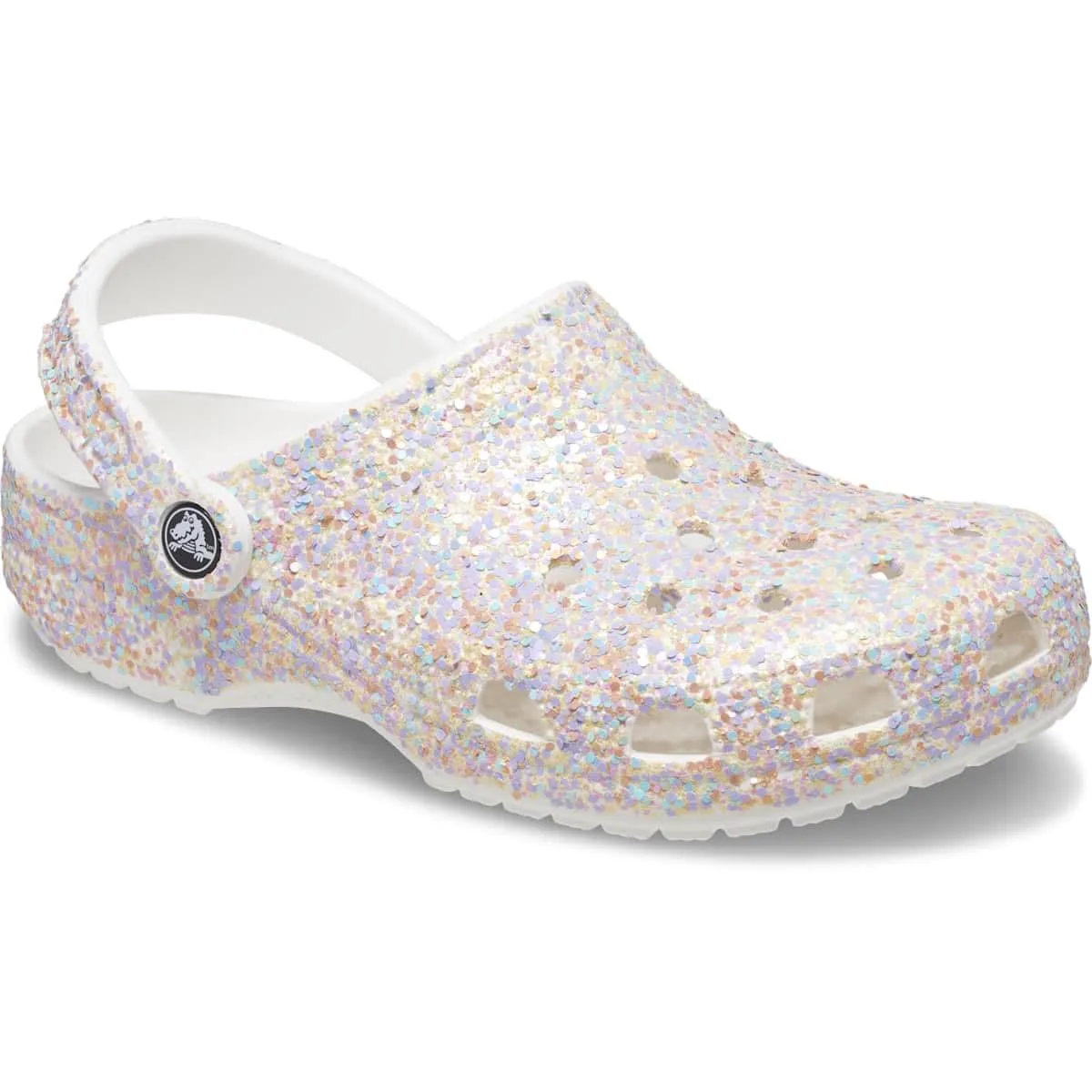 Crocs Classic Rainbow Dye Zoccoli, Bianco/Multi, 6 Donna/4 Uomo - immagine 6