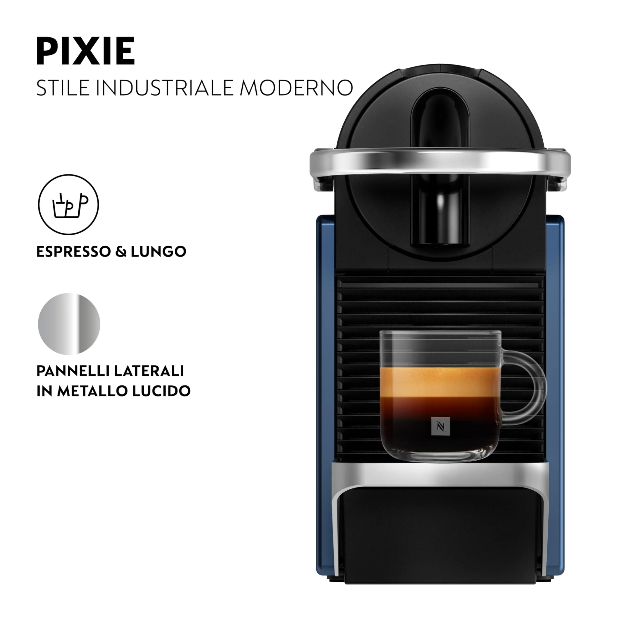 Nespresso DeLonghi EN 127.BL Kaffeekapselmaschine Blau - immagine 3