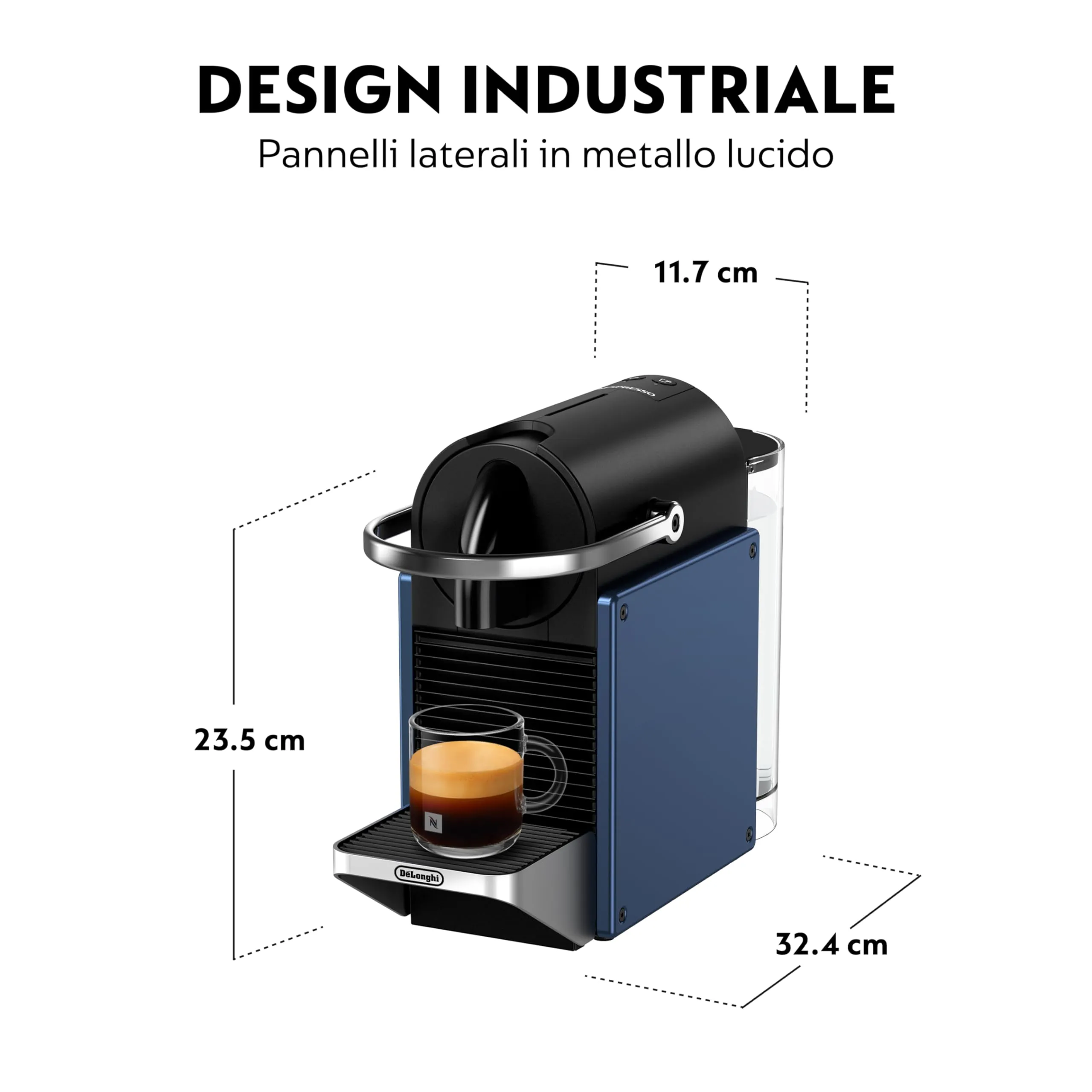 Nespresso DeLonghi EN 127.BL Kaffeekapselmaschine Blau - immagine 5