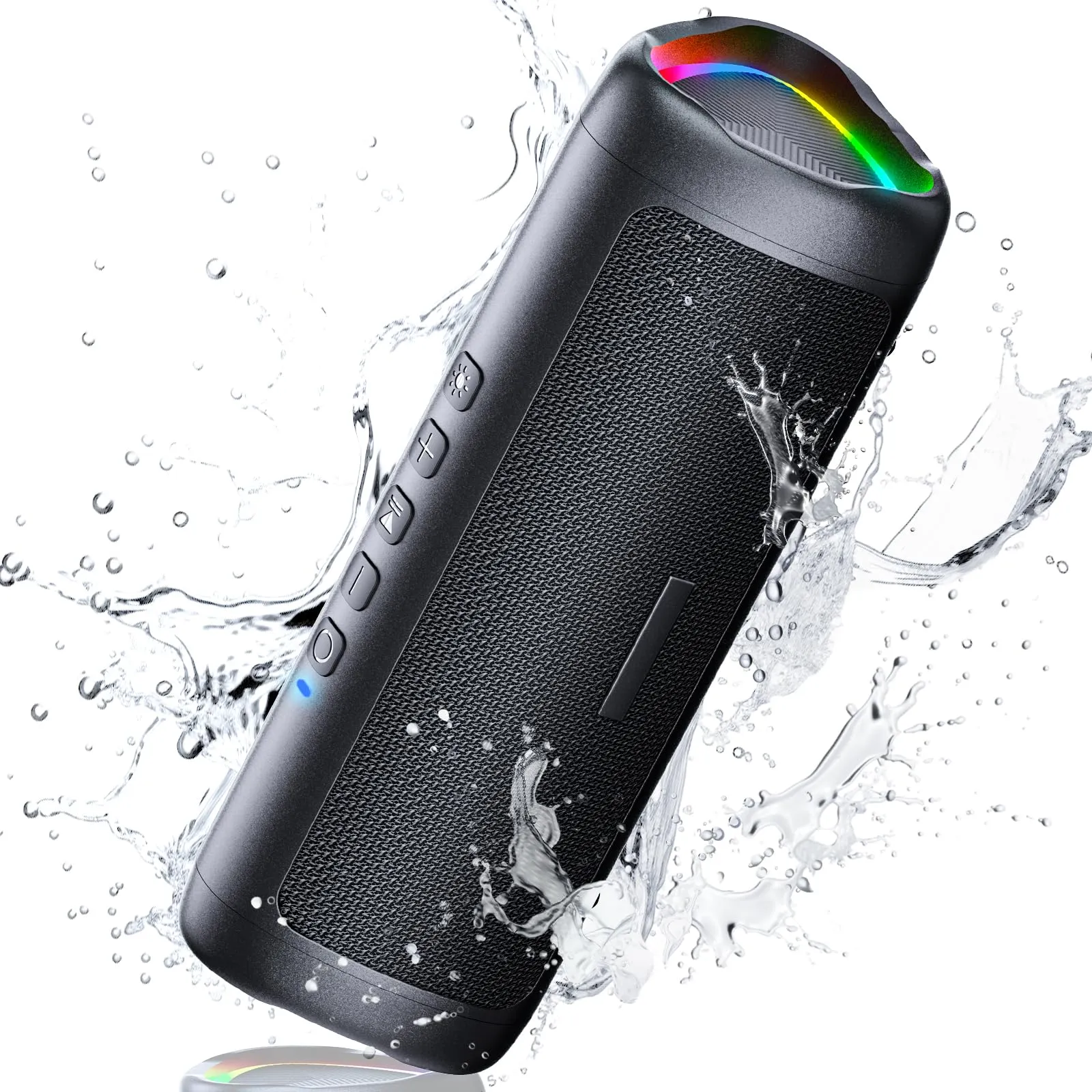 UOHHBOE Altoparlante Bluetooth Portatile 30W RGB, Nero - immagine 1