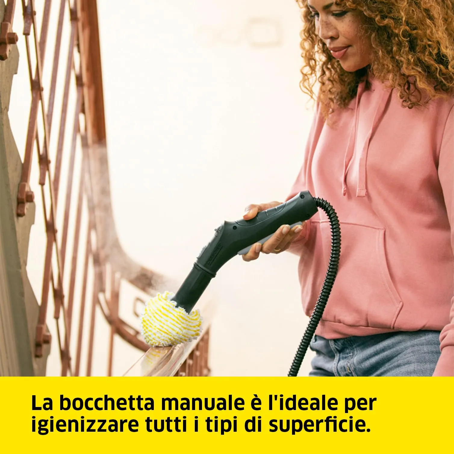 Kärcher SC 2 Deluxe Pulitore a Vapore, 1.500 W, 3,2 bar, Serbatoio 1 l, con Kit per pulizia dei pavimenti - immagine 4