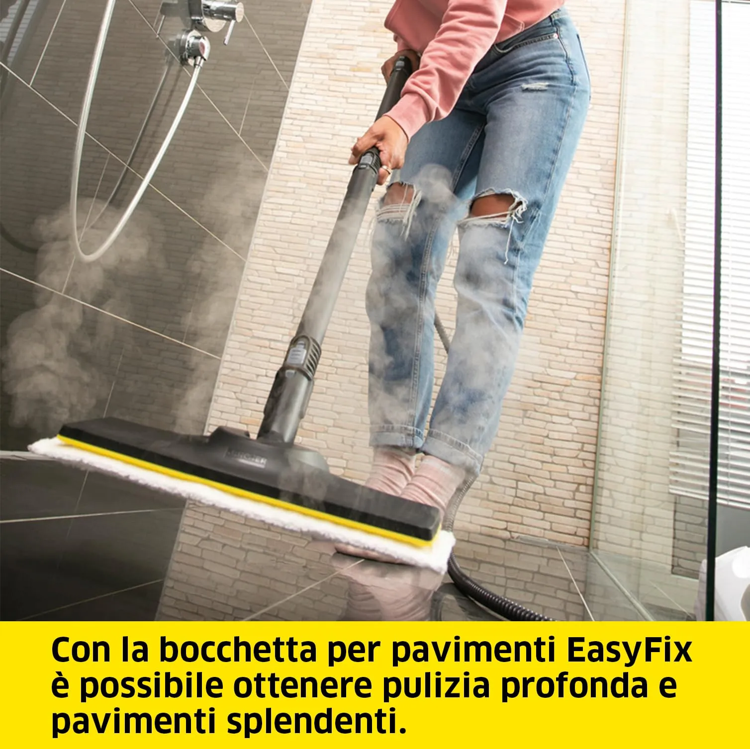 Kärcher SC 2 Deluxe Pulitore a Vapore, 1.500 W, 3,2 bar, Serbatoio 1 l, con Kit per pulizia dei pavimenti - immagine 5