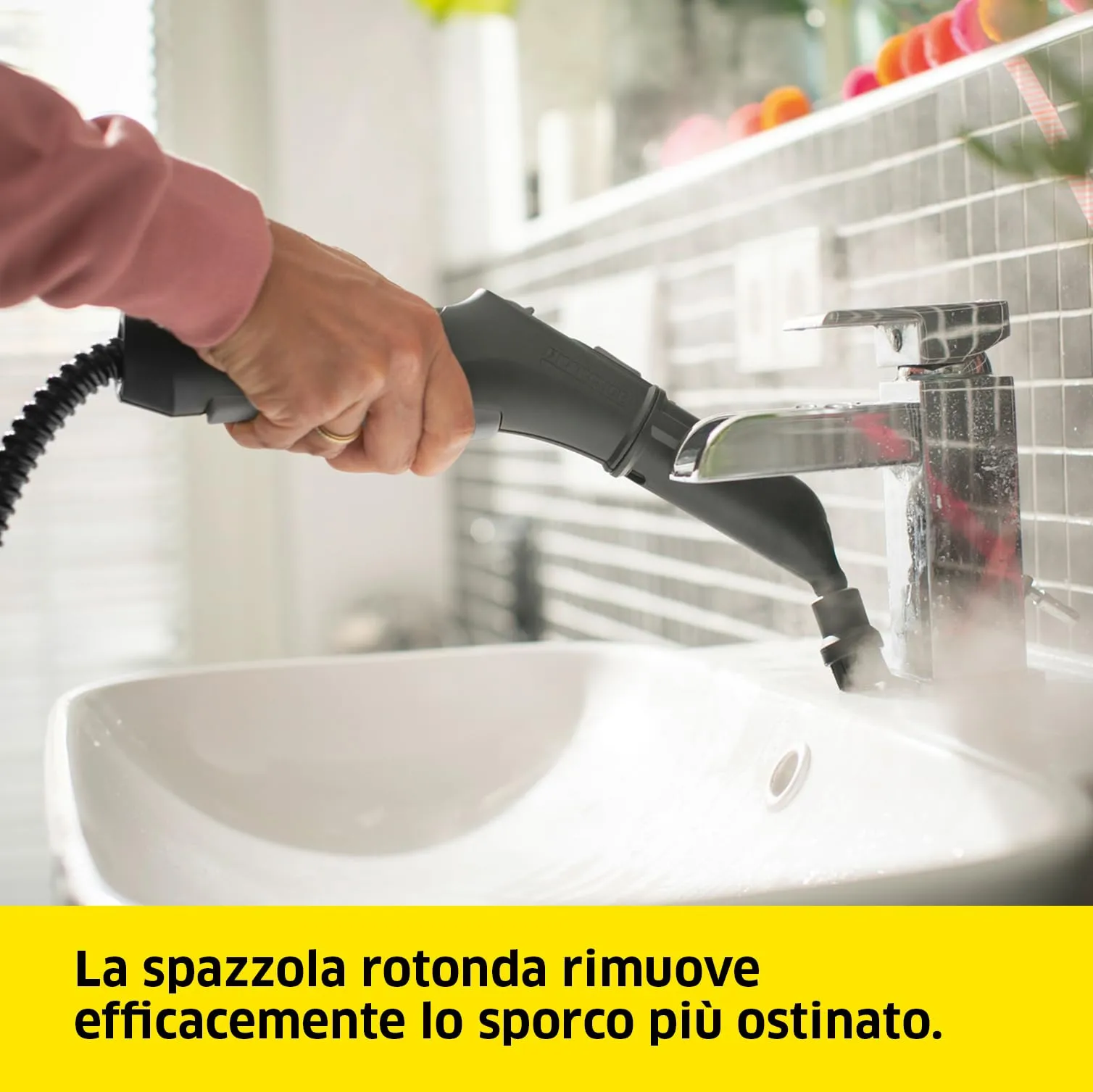 Kärcher SC 2 Deluxe Pulitore a Vapore, 1.500 W, 3,2 bar, Serbatoio 1 l, con Kit per pulizia dei pavimenti - immagine 6