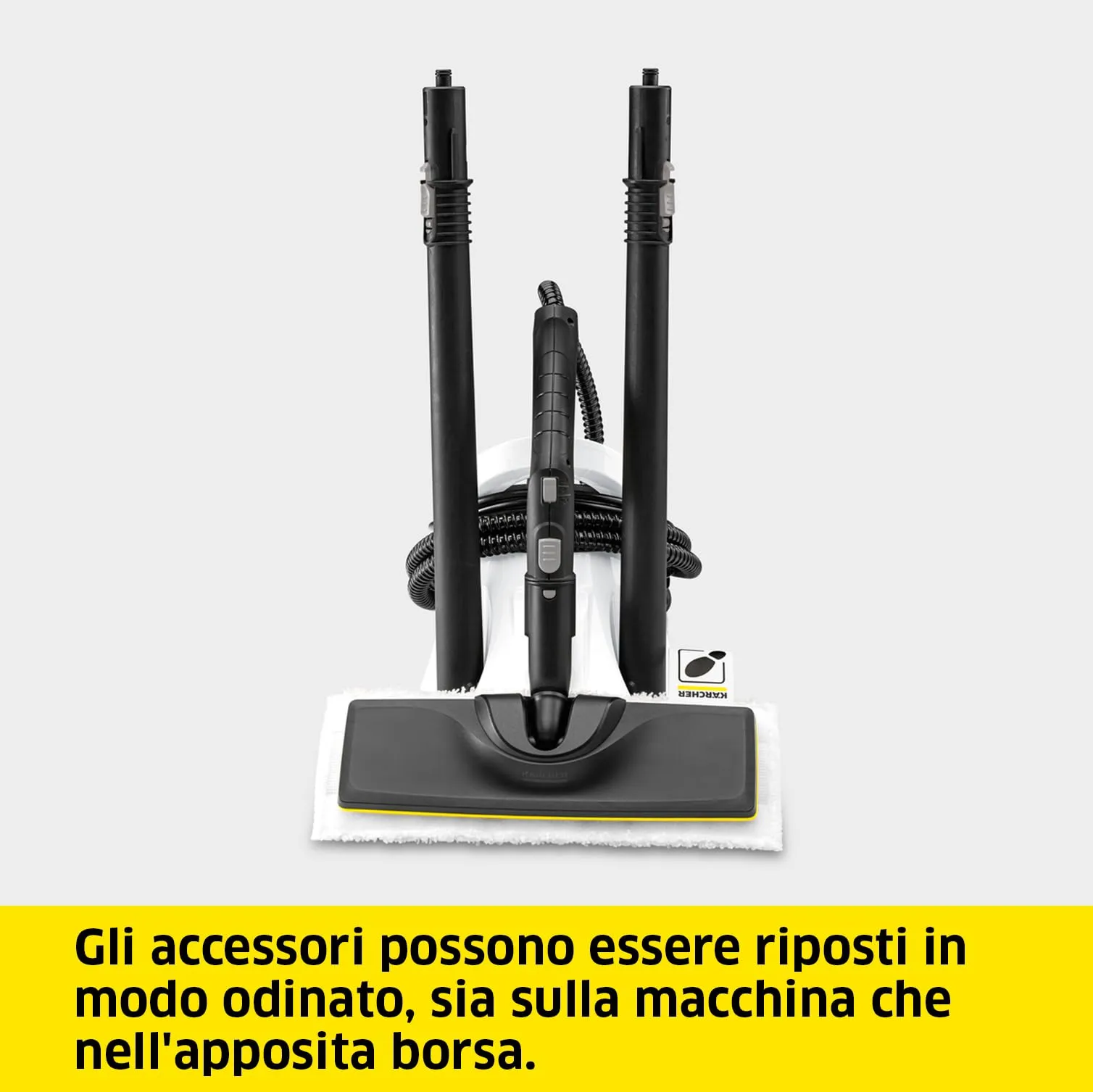 Kärcher SC 2 Deluxe Pulitore a Vapore, 1.500 W, 3,2 bar, Serbatoio 1 l, con Kit per pulizia dei pavimenti - immagine 7