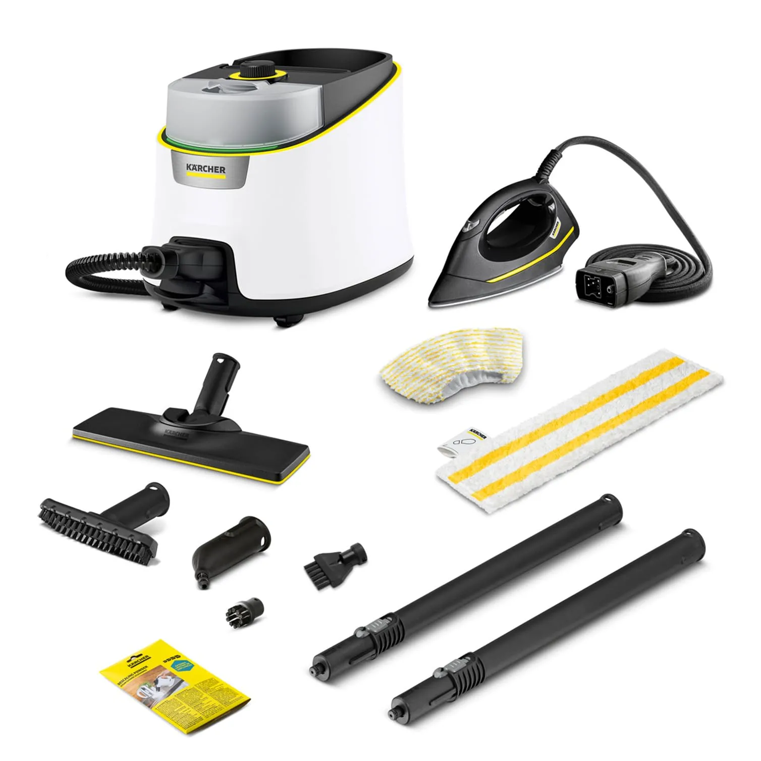 Kärcher SC 4 Deluxe EasyFix Iron Pulitore a Vapore, 4 bar, 130 m², Serbatoi 0,5 l + 1,3 l, Kit Pavimenti EasyFix e Ugelli - immagine 1