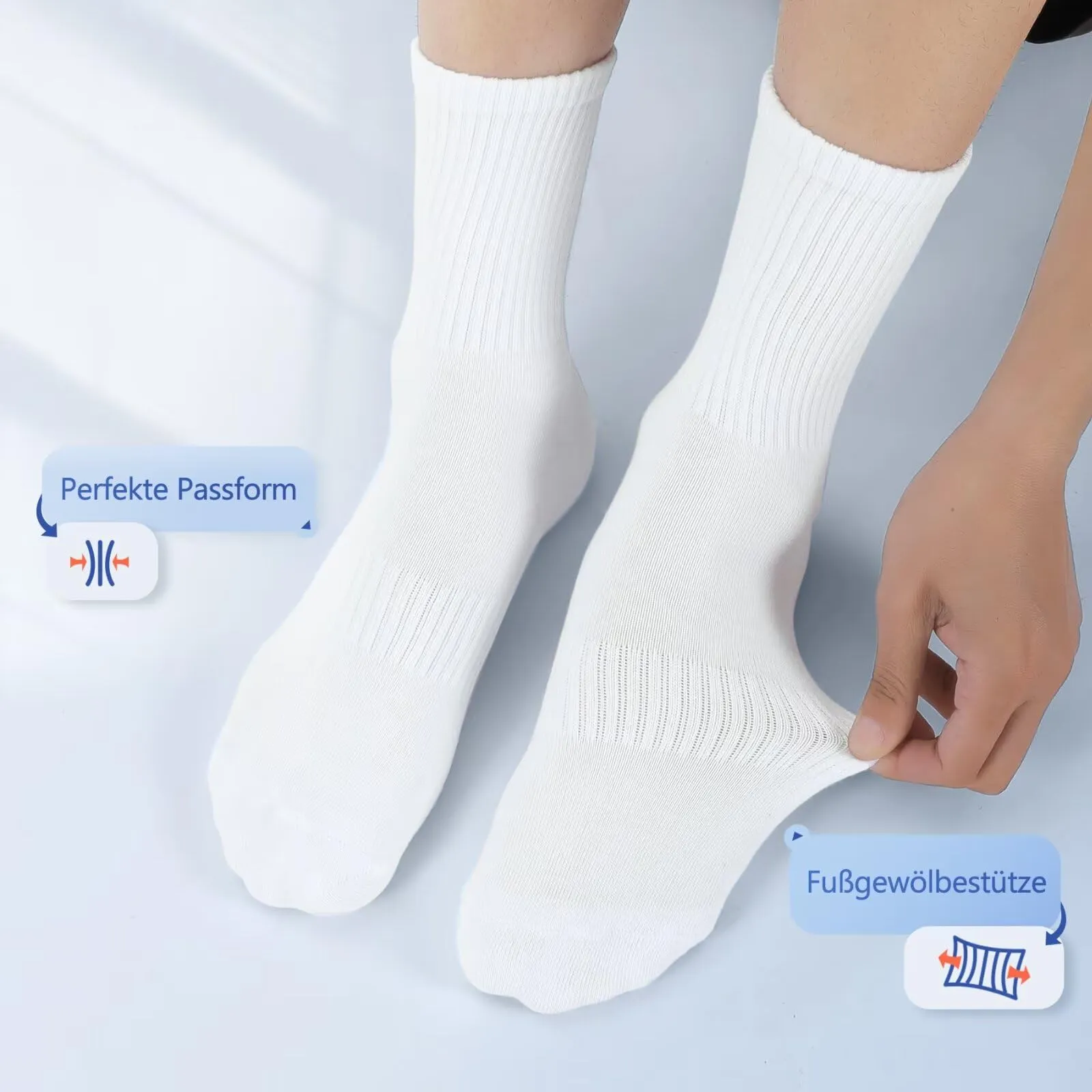 YouShow Calze Sportive in Cotone per Uomo e Donna, 6 Paia - immagine 4