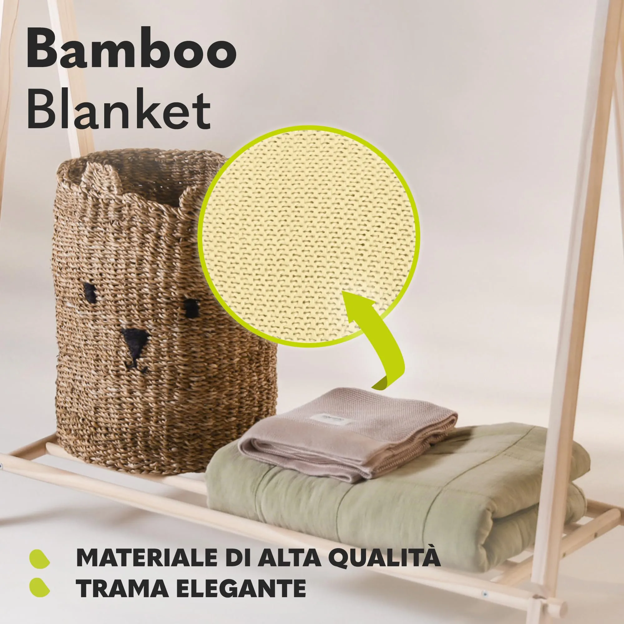 Lionelo Bamboo Blanket 100 x 75 cm - immagine 4