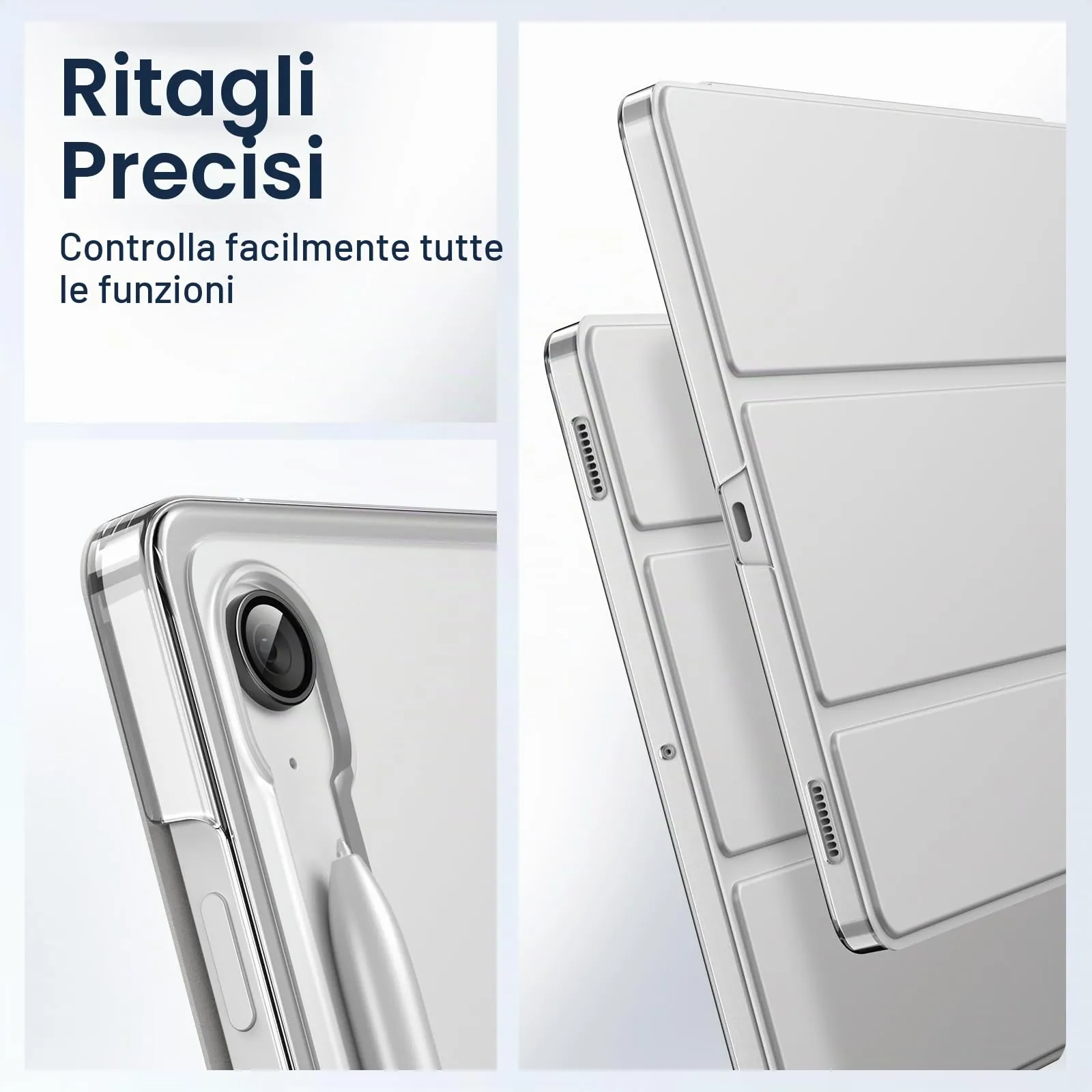 JETech Custodia per Samsung Galaxy Tab S10 Lite/S10 FE/S9 FE 10,9", Silver - immagine 6