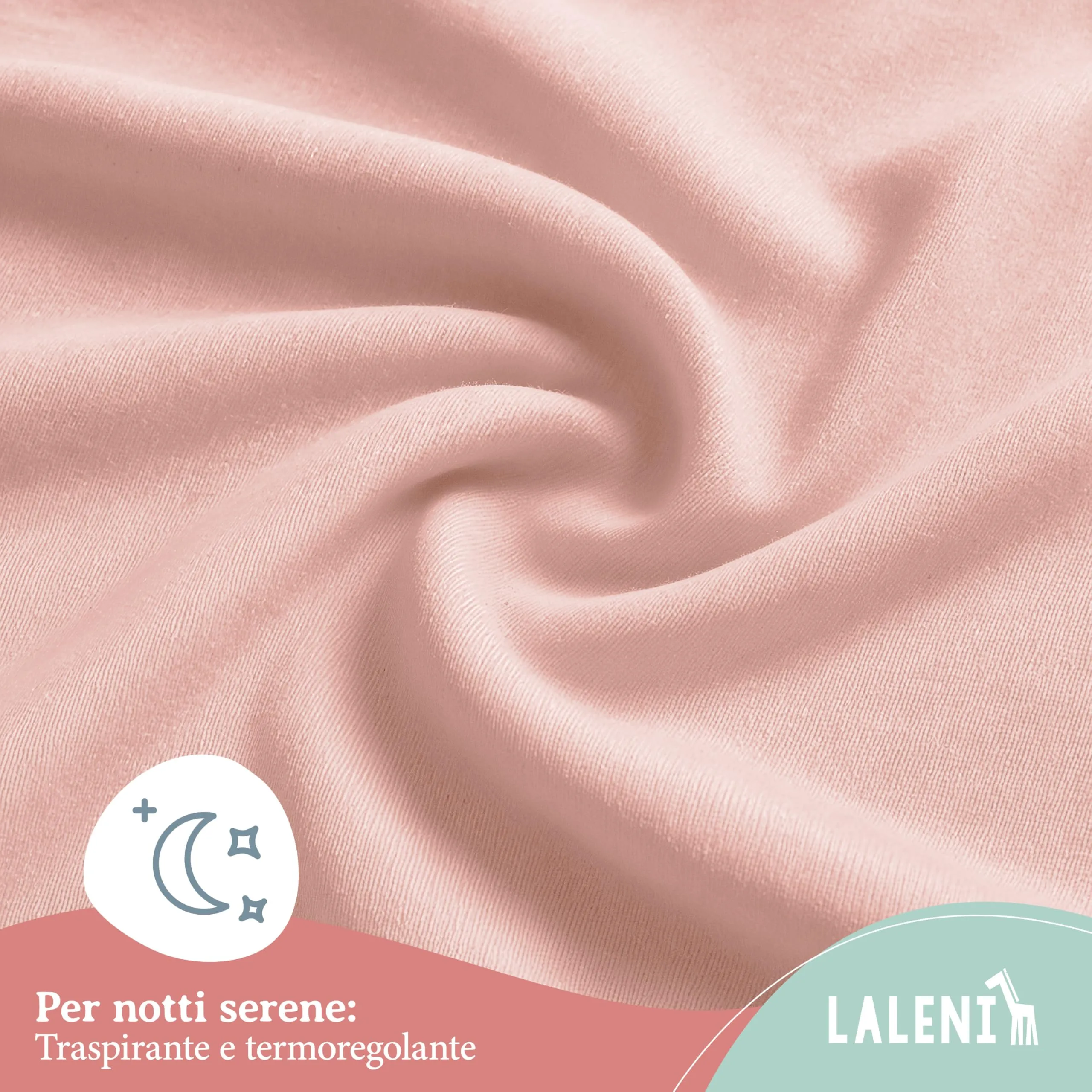 Laleni Lenzuolo Jersey 42x81 cm per Babybay Original, 100% Cotone, Rosa - immagine 5